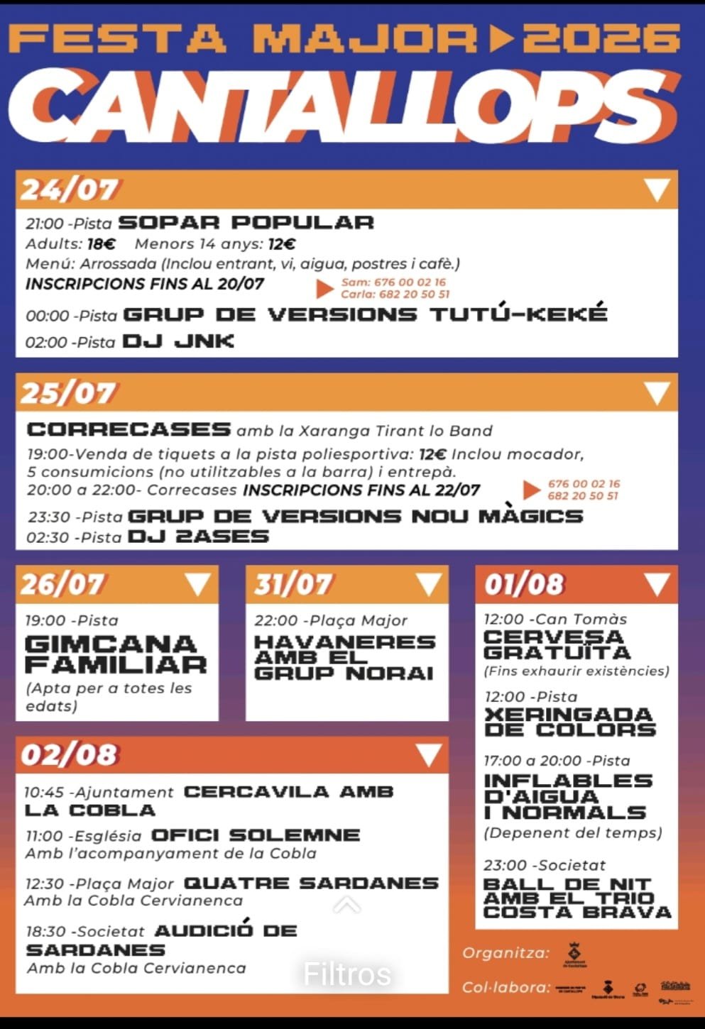 Festa Major de Cantallops 2026