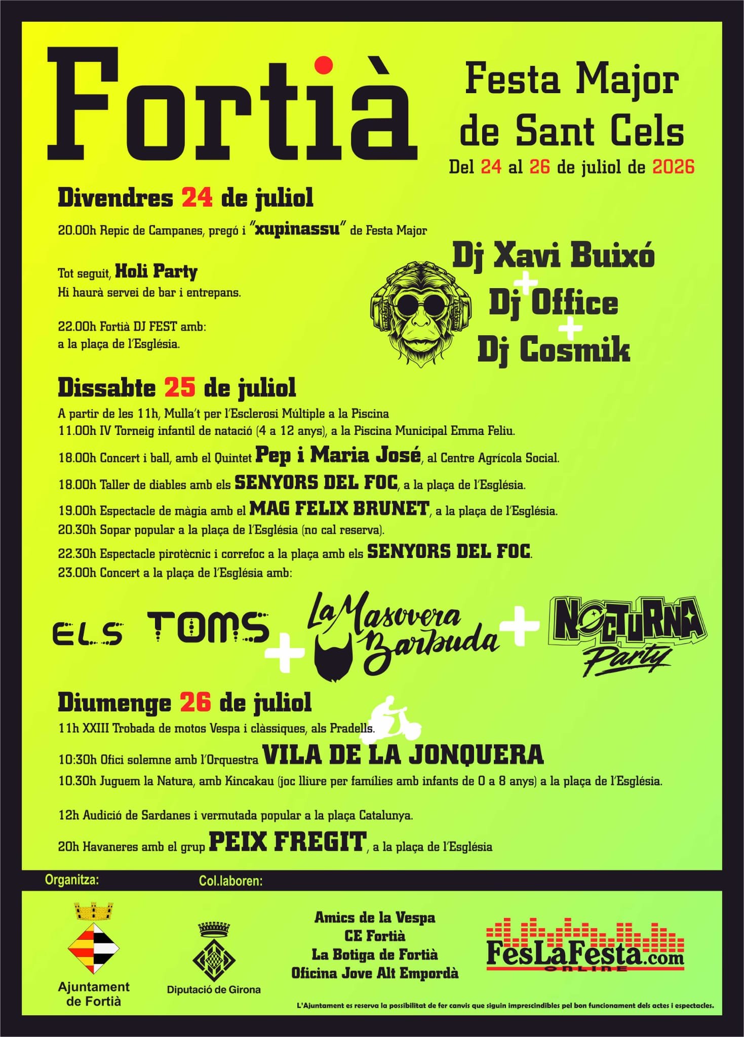 Festa Major de Sant Cels de Fortià 2026