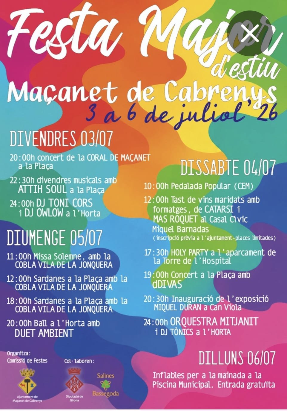 Festa Major d'Estiu de Maçanet de Cabrenys 2026